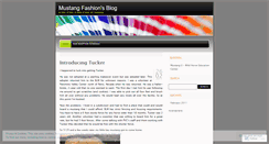 Desktop Screenshot of mustangfashion.wordpress.com