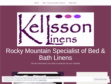 Tablet Screenshot of kllssnlinens.wordpress.com