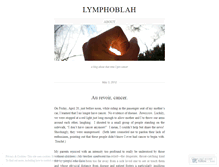 Tablet Screenshot of lymphoblah.wordpress.com