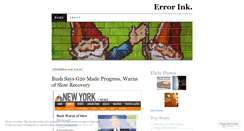Desktop Screenshot of errorink.wordpress.com