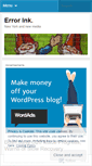 Mobile Screenshot of errorink.wordpress.com
