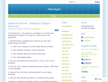 Tablet Screenshot of amenique.wordpress.com