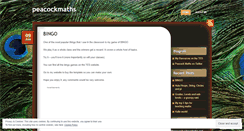 Desktop Screenshot of peacockmaths.wordpress.com