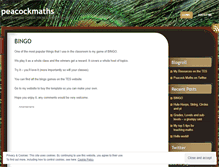 Tablet Screenshot of peacockmaths.wordpress.com