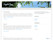 Tablet Screenshot of dappledmusings.wordpress.com
