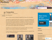 Tablet Screenshot of cibelebarros.wordpress.com