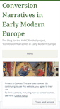 Mobile Screenshot of europeanconversionnarratives.wordpress.com