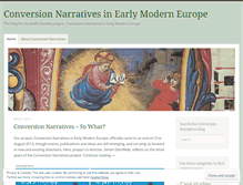 Tablet Screenshot of europeanconversionnarratives.wordpress.com