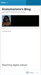 Mobile Screenshot of analumariano.wordpress.com