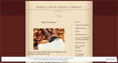 Desktop Screenshot of morellhighlibrary.wordpress.com