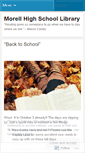 Mobile Screenshot of morellhighlibrary.wordpress.com