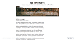 Desktop Screenshot of loscomensales.wordpress.com