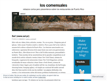 Tablet Screenshot of loscomensales.wordpress.com