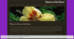 Desktop Screenshot of essenceofthedesert.wordpress.com