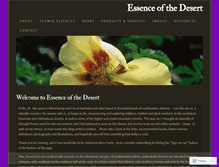 Tablet Screenshot of essenceofthedesert.wordpress.com