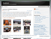 Tablet Screenshot of nachdruck.wordpress.com