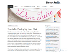 Tablet Screenshot of dearjulia.wordpress.com