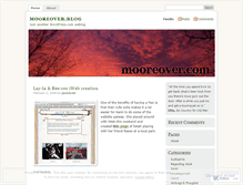 Tablet Screenshot of mooreover.wordpress.com