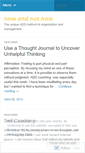 Mobile Screenshot of nowandnotnow.wordpress.com