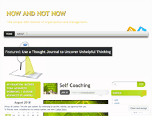 Tablet Screenshot of nowandnotnow.wordpress.com