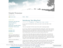 Tablet Screenshot of mysimplenonsense.wordpress.com