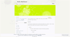 Desktop Screenshot of mollybattleson.wordpress.com