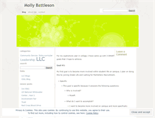 Tablet Screenshot of mollybattleson.wordpress.com