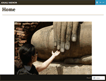 Tablet Screenshot of anjalimenon.wordpress.com