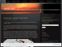 Tablet Screenshot of livinglifefinally.wordpress.com