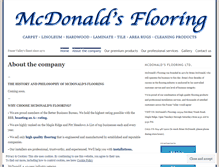 Tablet Screenshot of mcdonaldsflooring.wordpress.com