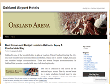 Tablet Screenshot of hotelsoakland.wordpress.com