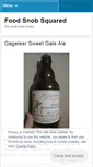 Mobile Screenshot of foodsnobsquared.wordpress.com