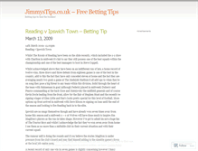 Tablet Screenshot of jimmystips.wordpress.com