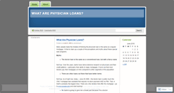 Desktop Screenshot of doctorloanusa.wordpress.com