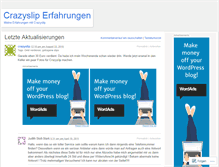 Tablet Screenshot of crazyslip.wordpress.com