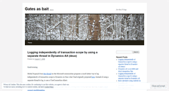 Desktop Screenshot of gatesasbait.wordpress.com