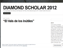 Tablet Screenshot of diamondscholar2012.wordpress.com