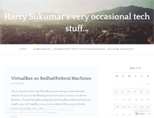Tablet Screenshot of hsukumar.wordpress.com