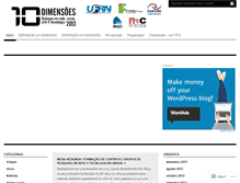 Tablet Screenshot of dezdimensoes.wordpress.com