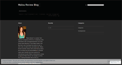 Desktop Screenshot of maloureview.wordpress.com