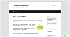 Desktop Screenshot of delightfultransports.wordpress.com