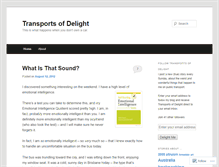 Tablet Screenshot of delightfultransports.wordpress.com