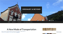 Desktop Screenshot of ordinaryandbeyond.wordpress.com