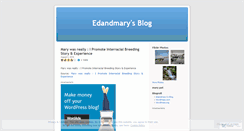 Desktop Screenshot of edandmary.wordpress.com