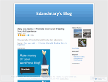 Tablet Screenshot of edandmary.wordpress.com