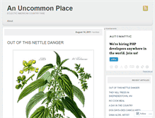 Tablet Screenshot of anuncommonplace.wordpress.com