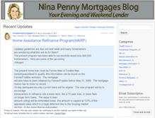 Tablet Screenshot of ninapennymortgages.wordpress.com