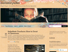 Tablet Screenshot of bornstoryteller.wordpress.com