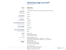 Tablet Screenshot of findingyogateacher.wordpress.com