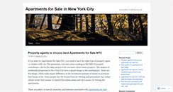 Desktop Screenshot of apartmentsforsaleinnewyorkcity.wordpress.com